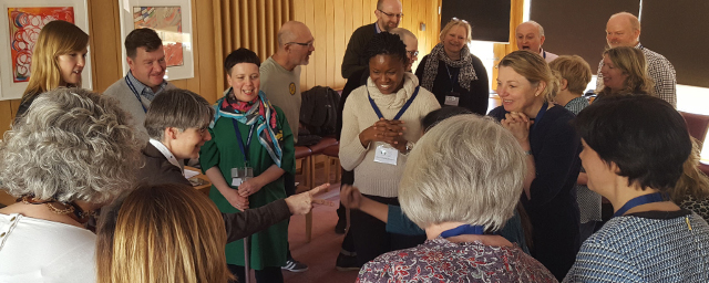 Group event at Oxford Cultural Leaders 2017 Group listening to talk