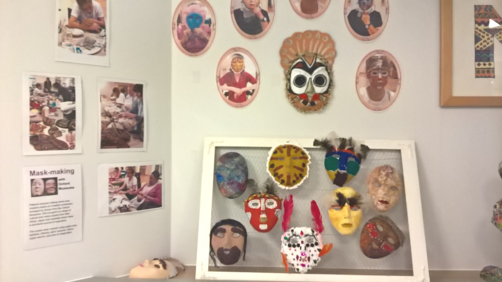 Display of masks created by project participants