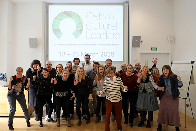 The 2018 Oxford Cultural Leaders cohort Group at Oxford Cultural Leaders