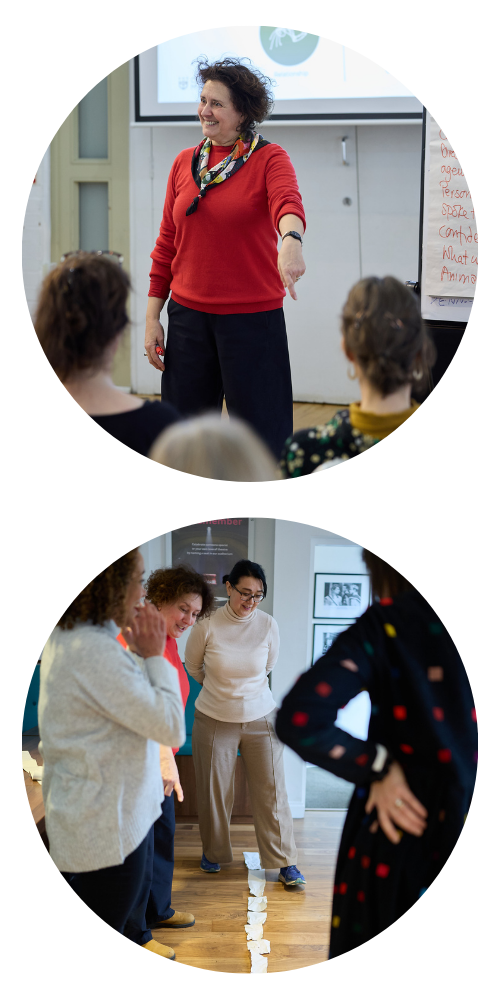 Yolanda Vazquez leading classroom sessions with cultural leaders