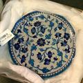 Blue and white dish