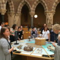 Museum professionals visiting the touch tables