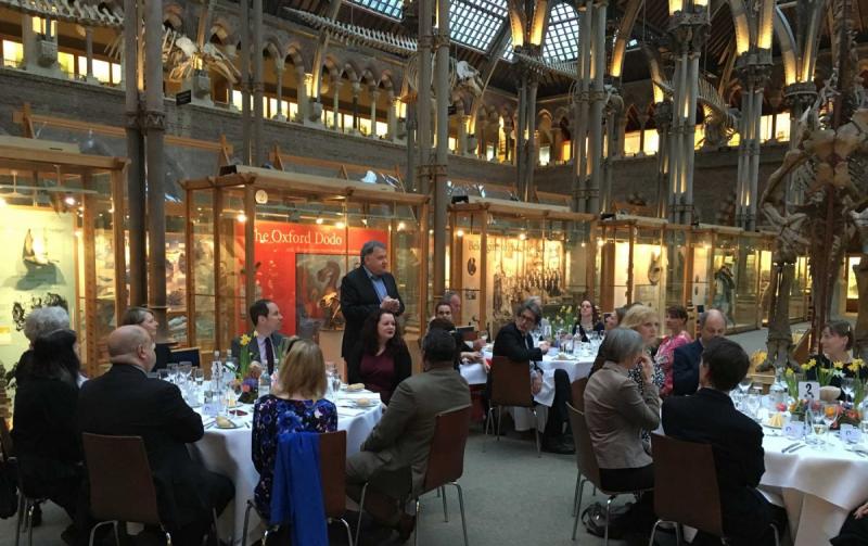 Oxford Cultural Leaders dinner at the Museum of Natural History Oxford Cultural Leaders dinner at the Museum of Natural History